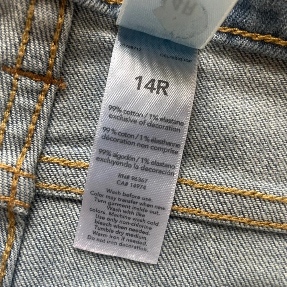 OshKosh Bgosh kids Skinny Jeans Blue Denim‎ Everyday Wear Size 14R